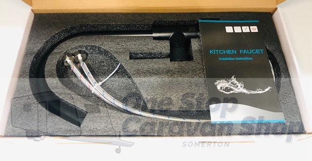 Kitchen Mixer Tap Faucet Basin Laundry Sink - BLACK