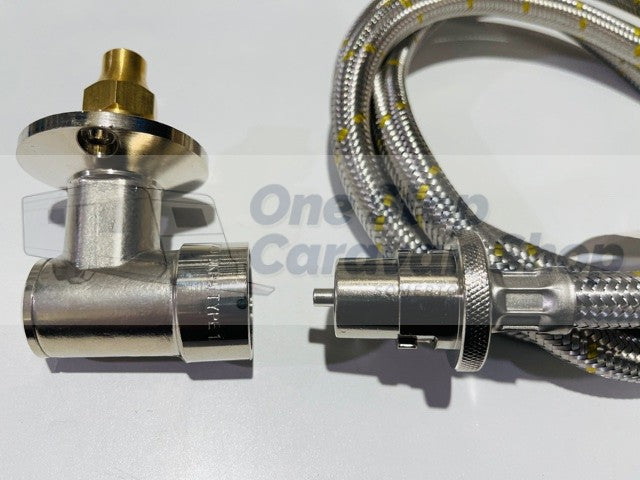 Gas Bayonet DIY Fitting Kit with 2m 3/8" Webber BBQ hose