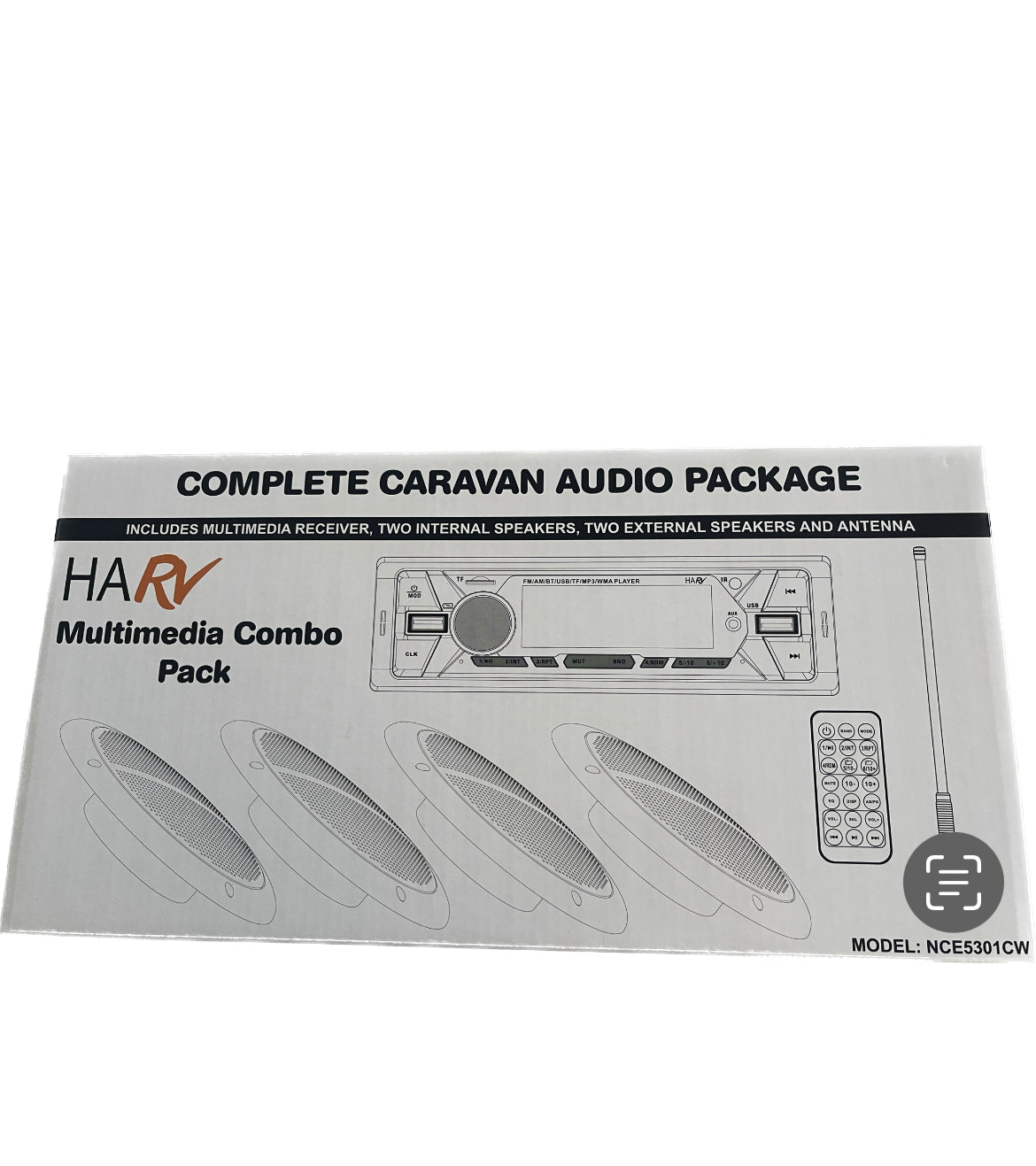 Multimedia Combo Pack w 4 x White speakers