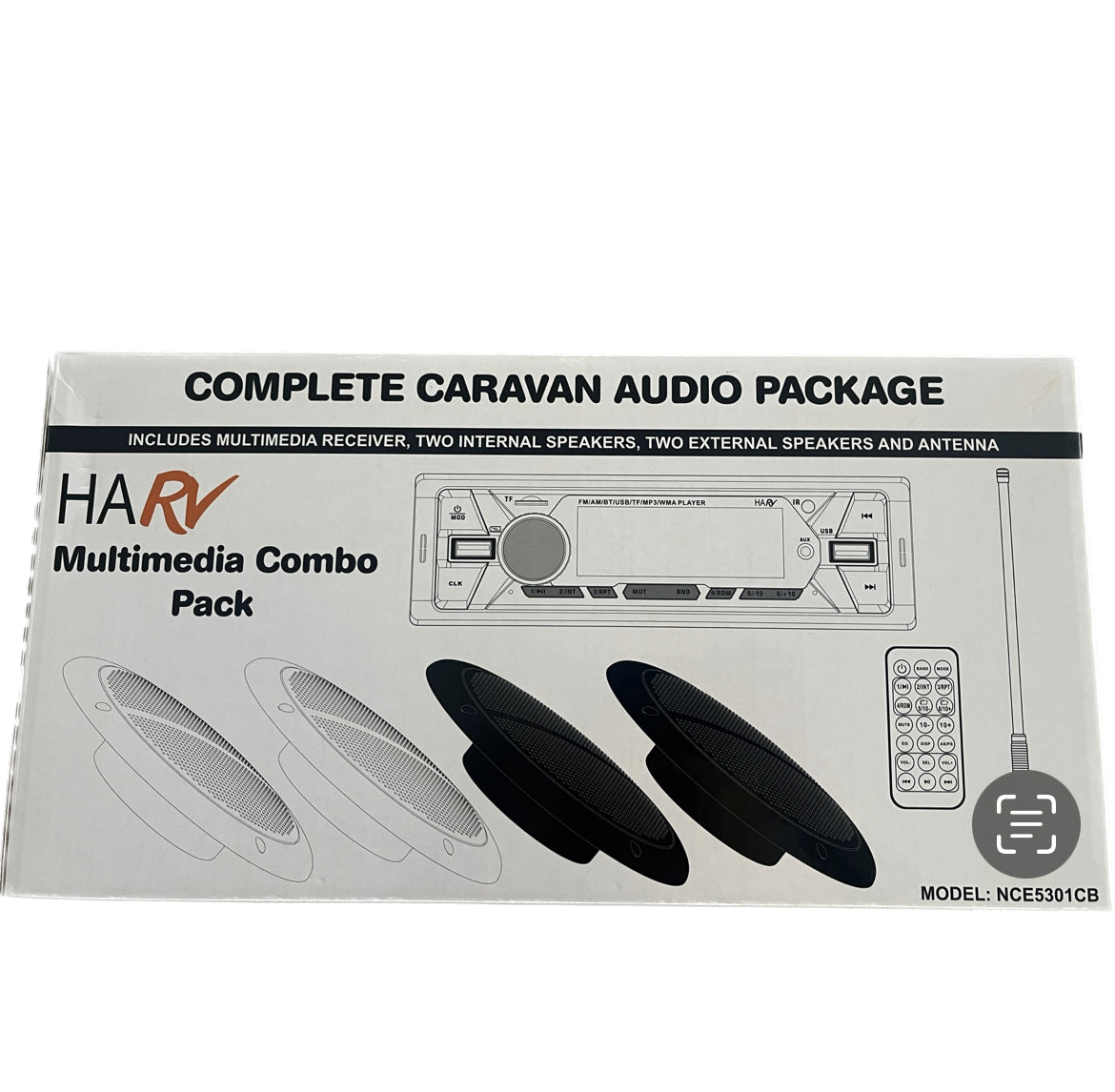 Multimedia Combo Pack 2 Black & 2 White speakers