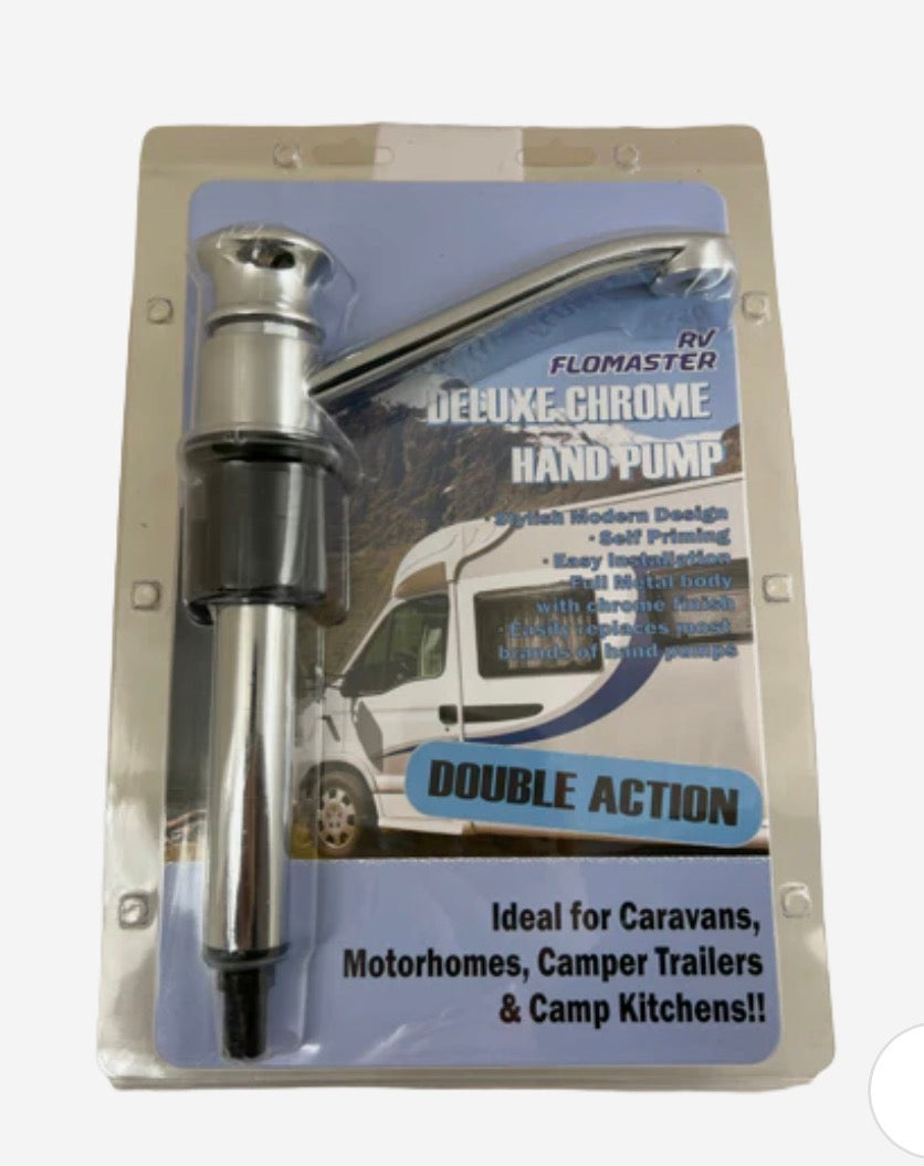 RV Flomaster Deluxe Chrome Hand Pump