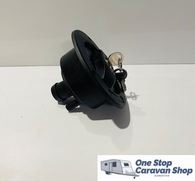 Water Filler with Lockable Cap - Black