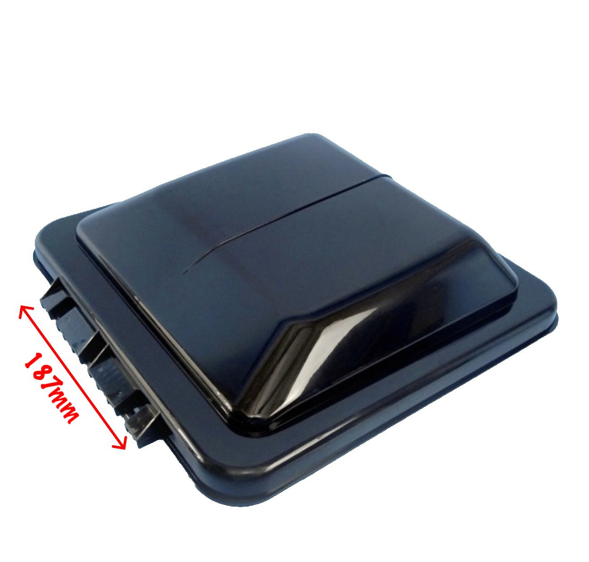 Vent Lid Suits Ventline MK2 / Coast RV (Black/Smoke) - 365 x 370mm
