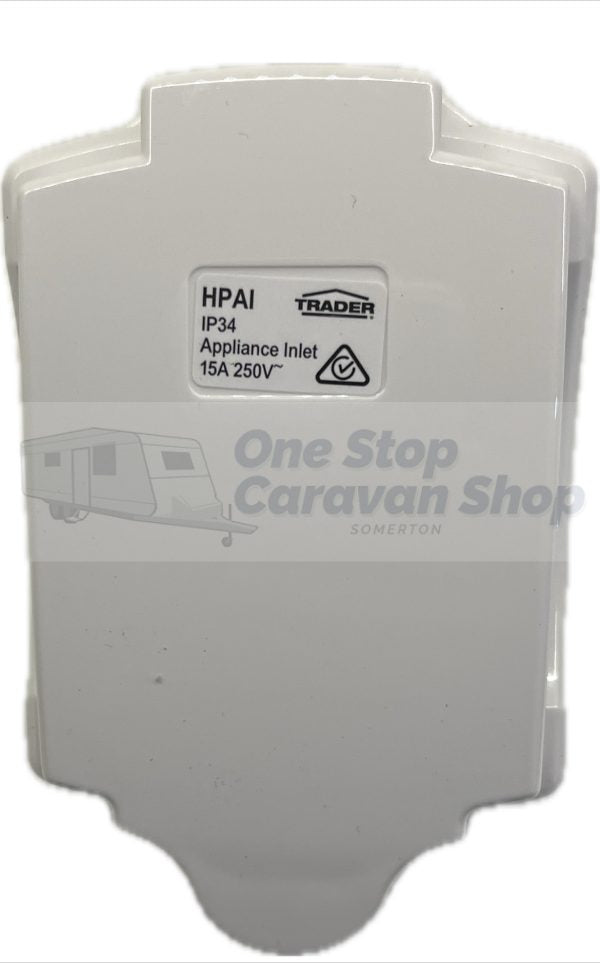 15AMP Caravan Inlet IP34 - White