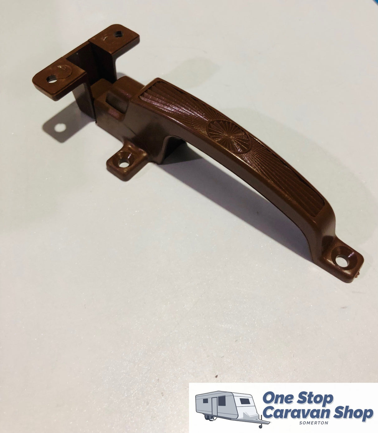 CUPBOARD CATCH - BROWN 2 PIECE