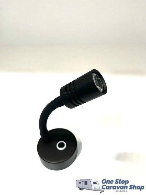 LED Reading Light Gooseneck USB - Black