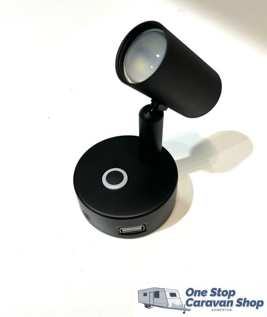 LED Reading Downlight USB - Black