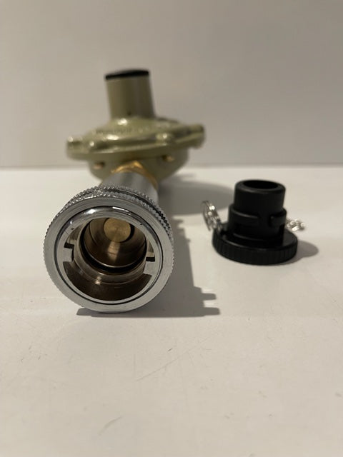 GAS BAYONET ADAPTOR SINGLE WITH REGULATOR & DUST CAP- OSCSGBASGLREG