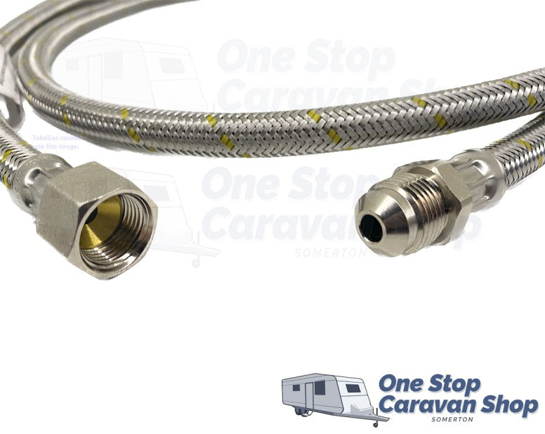 1.8m 3/8 F/SAE x 3/8 M/SAE Flare Joiner Gas Hose