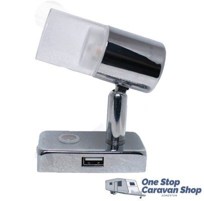 Whitevision Chrome LED Reading Light – Downlight x2