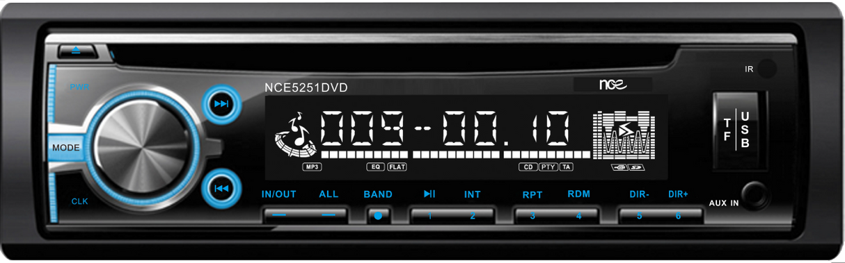 NCE Single-DIN DVD Multimedia Player