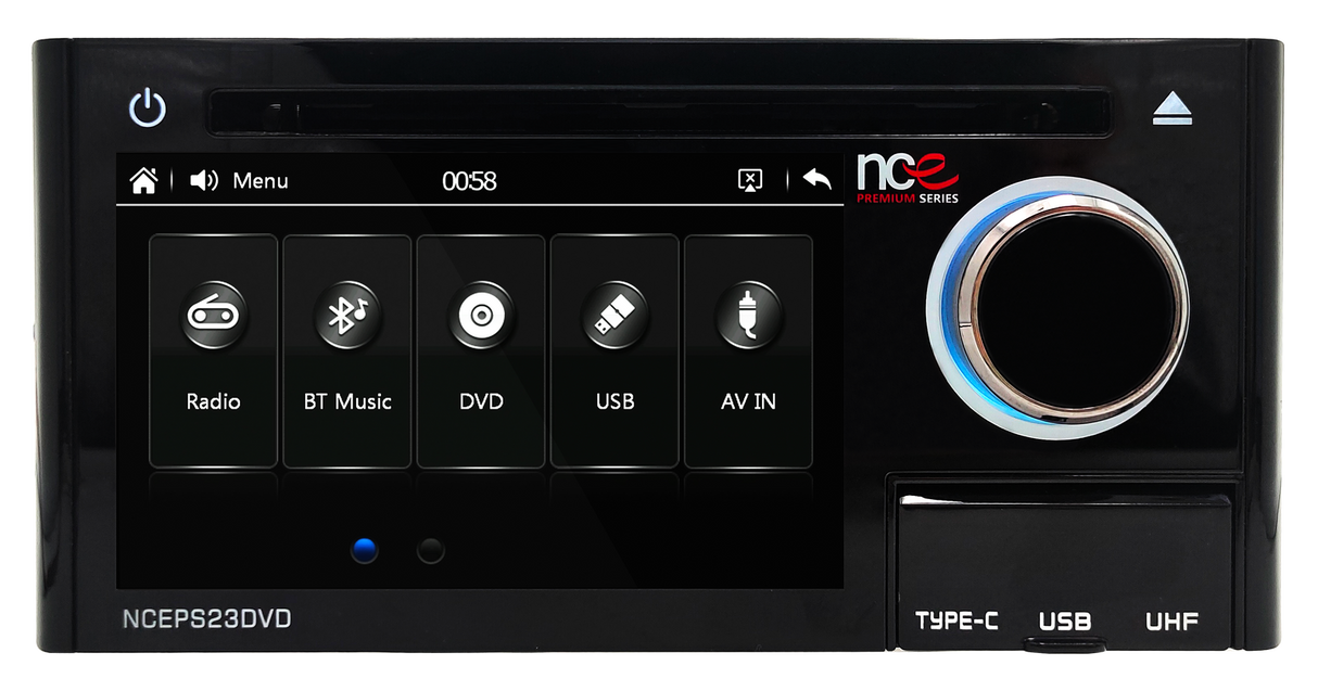 NCE Premium Series Multimedia Head Unit (Includes UHF Interface)