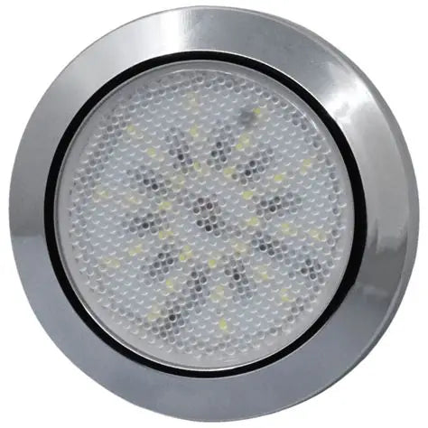 WHITEVISION 70mm Round LED Interior Light Chrome Base - IL070LEDC