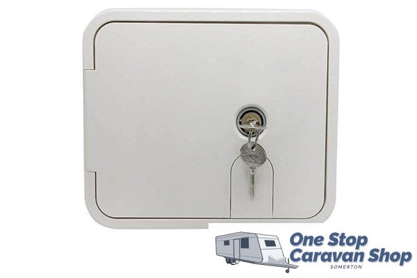 White Ozvent Utility Door Hatch No. 5