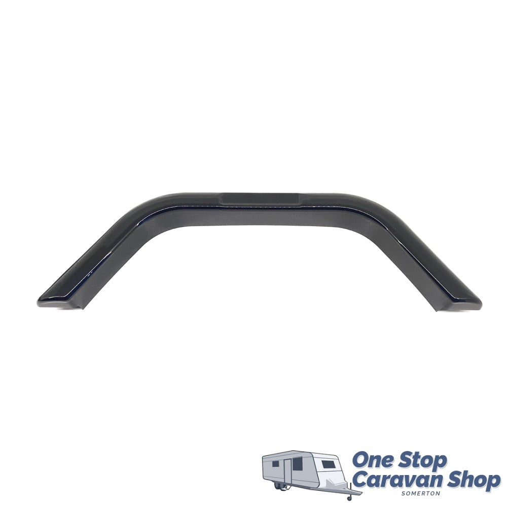 (PAIR) Black Plastic Wheel Spat with Indent (74cm)