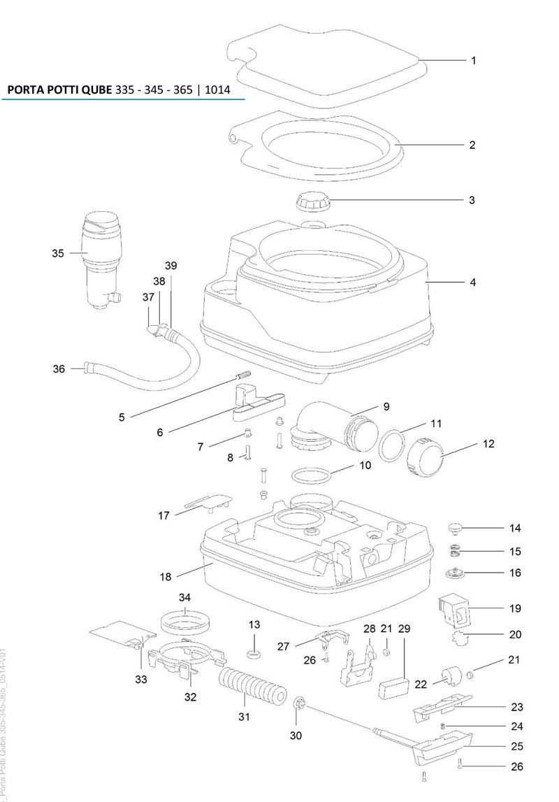 Thetford Porta Potti White Vent Button