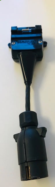 7 Pin Round to 12 Pin Flat Adaptor