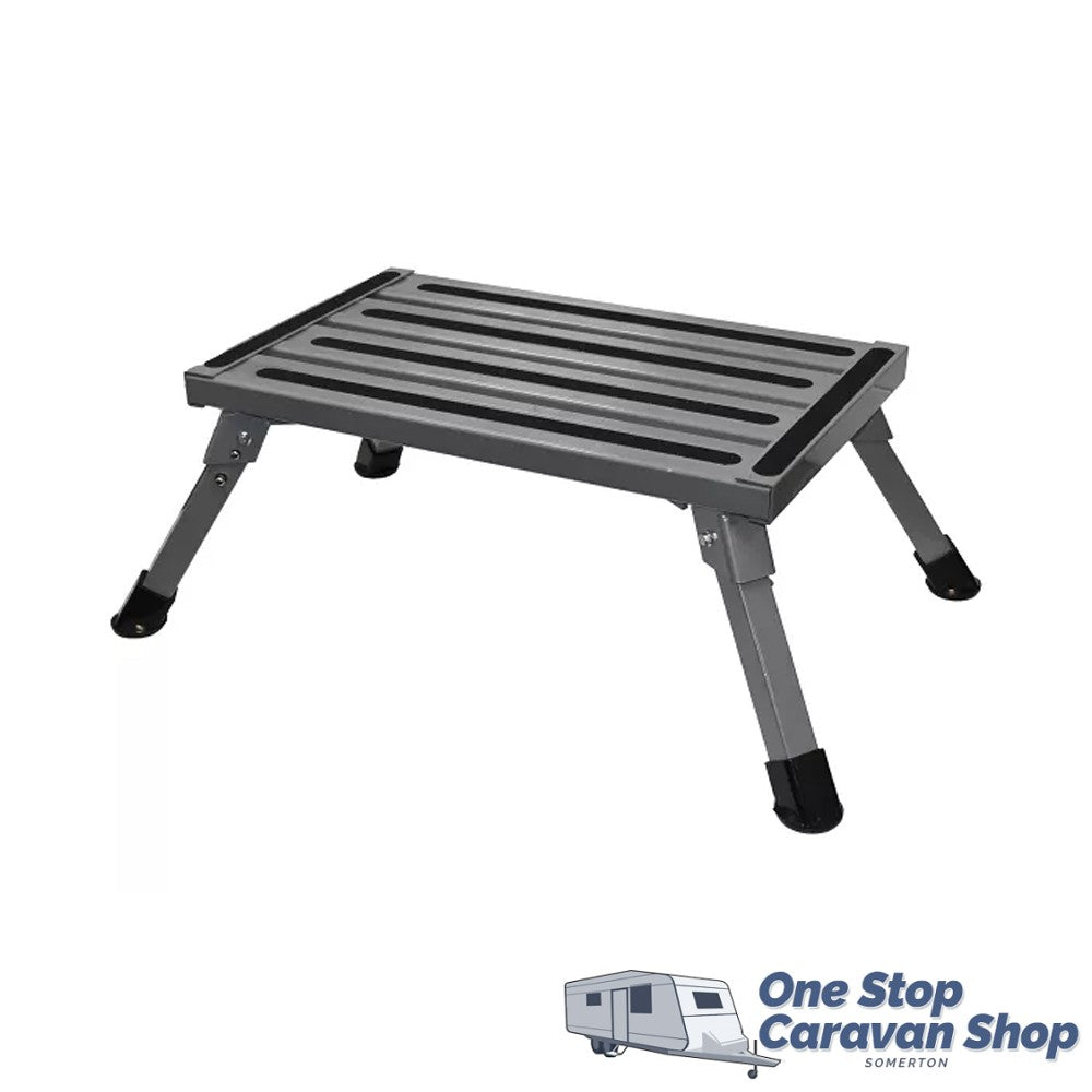 COAST Folding ALUMINUM RV Step (220kg Capacity)