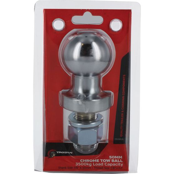 Trojan 50mm Tow Ball Chrome