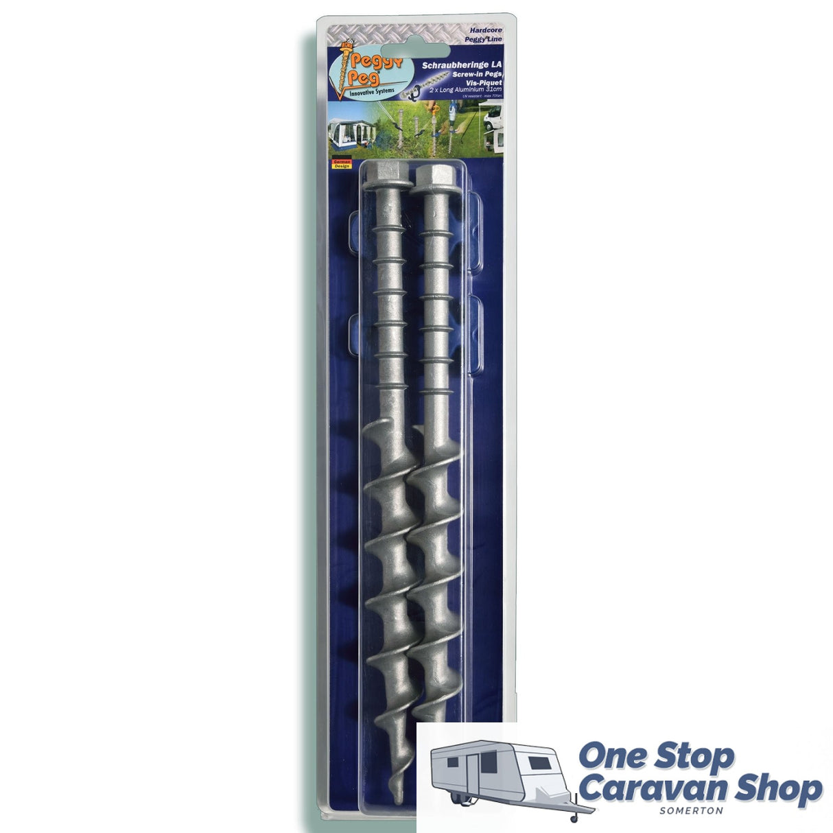 Screw-in Peg Long Alluminium (LA) Pkt of 2