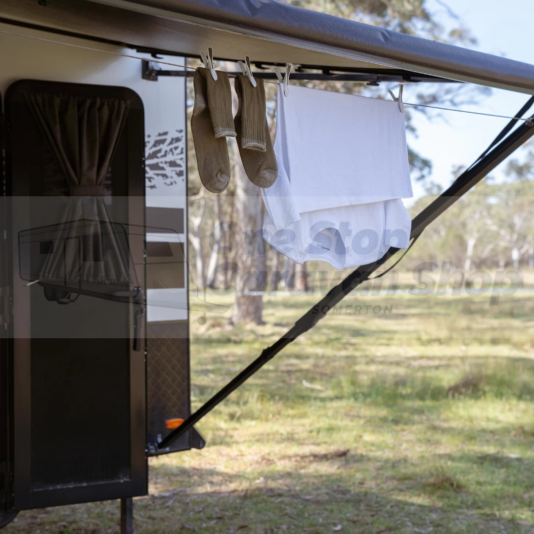 Easy Hang Stainless Steel Clothesline t/s Awning