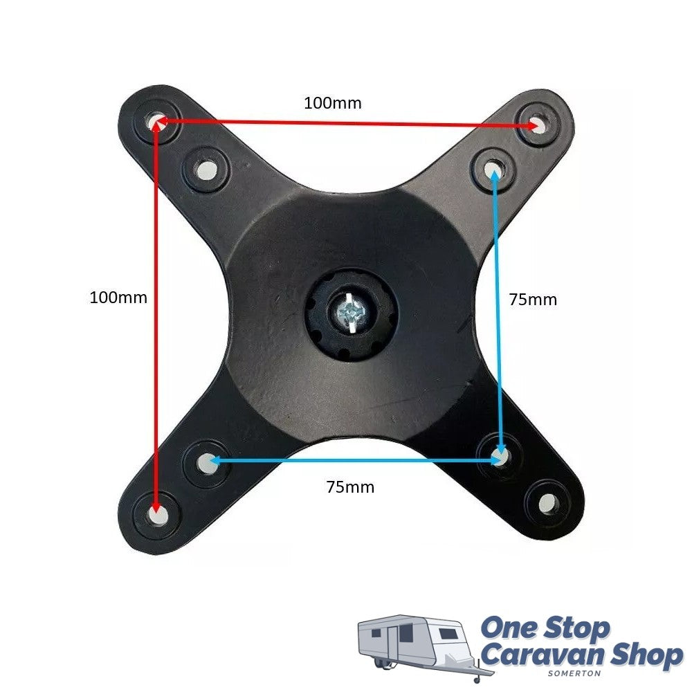 SPHERE Ekon Quick Release Black TV Bracket Kit - Two Arm Swivel