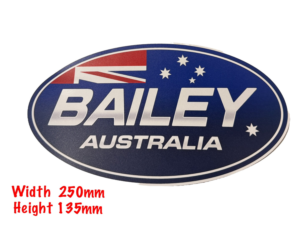 Bailey Australia Caravan Sticker/Decal - W250mm x H135mm