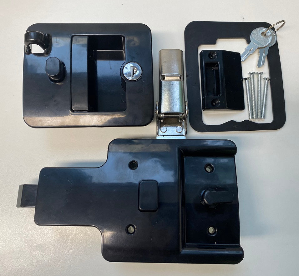 Jayco Camper Trailer Door Lock Set t/s 2013 onwards (Black)