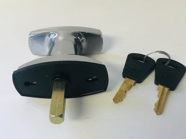 Chrome Boot Lock T Handle to suit Hume boot