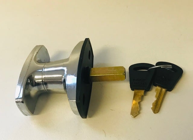 Chrome Boot Lock T Handle to suit Hume boot