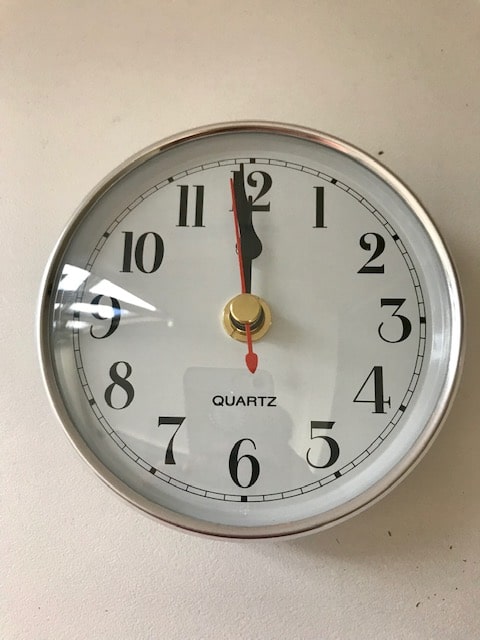 Large Clock 100mm Silver Camec