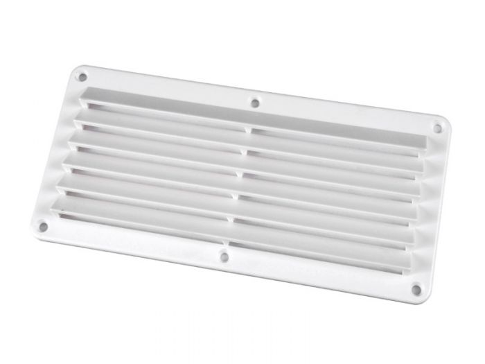 CAMEC PLASTIC LOUVRE VENT 125X260mm - WHITE