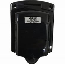 Clipsal (New) Black External 15A Power Inlet