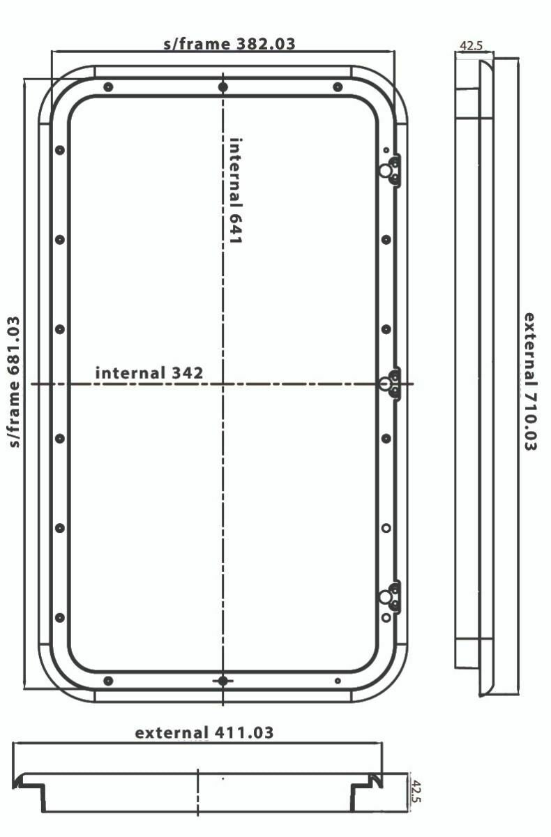 Coast Access Door 10 Black