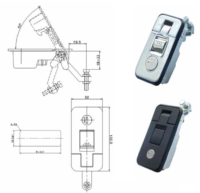 Compression Lock Large Chrome - Key510