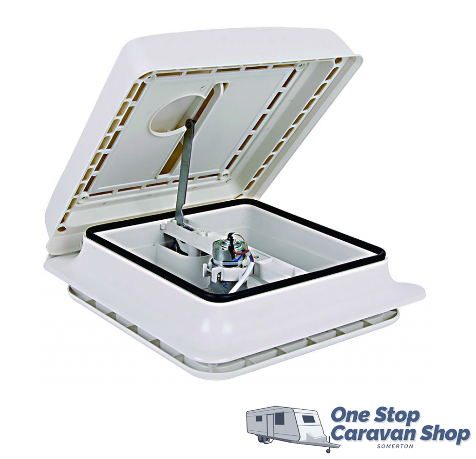 Turbo 12V Shower Hatch 280x280 - White Lid