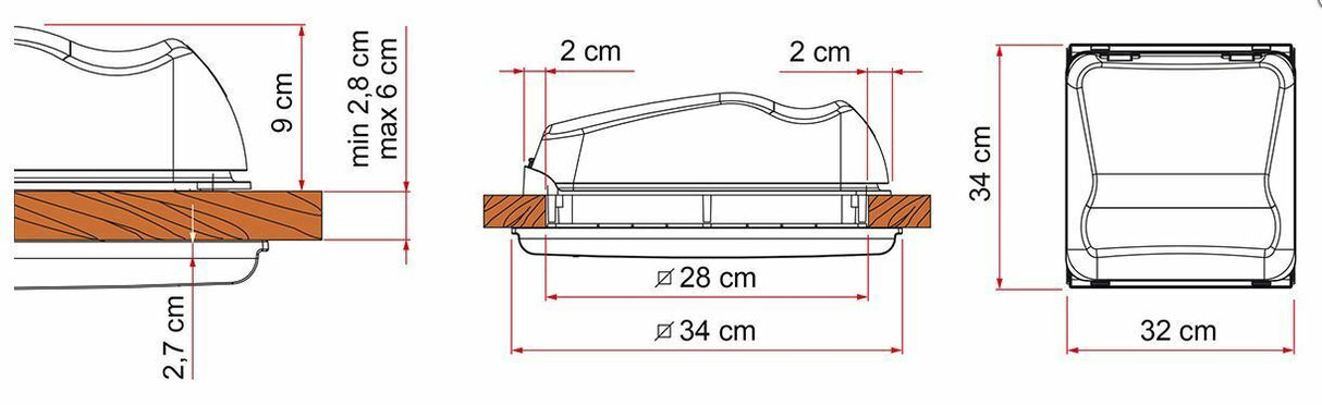Fiamma Vent 28 White 07902-01