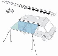 Fiamma Straight Roof Rafter for Box Awnings - 98655-087