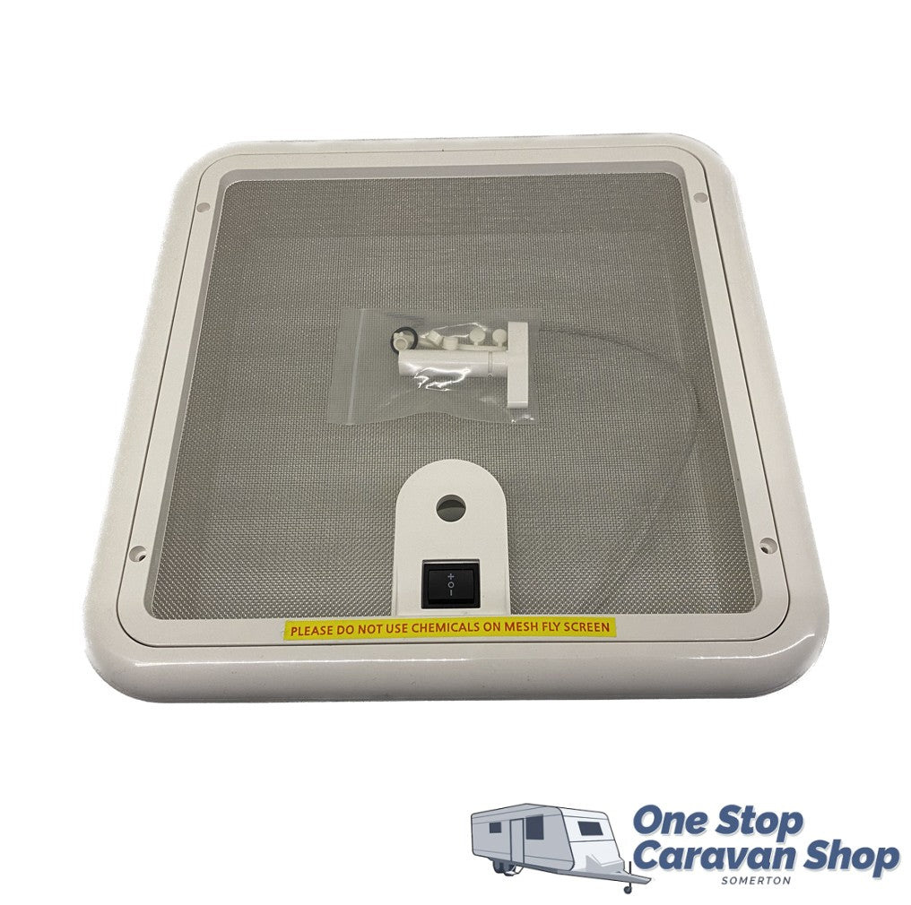 Turbo 12V Shower Hatch 280x280 - White Lid