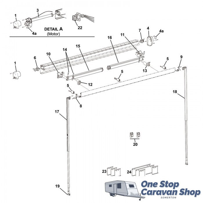 R019311-003: Carefree Freedom Hardware Pack 4.50m to 5.0m