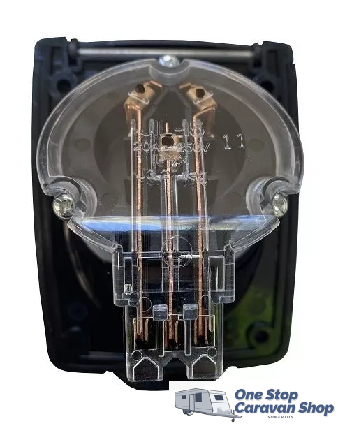 CMS Power Inlet, 15A - Black-Jayco