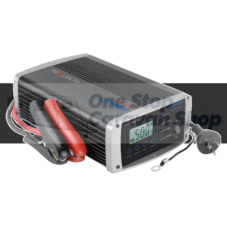 PROJECTA IC5000L 12V AUTOMATIC 50 AMP 5 STAGE LITHIUM BATTERY CHARGER