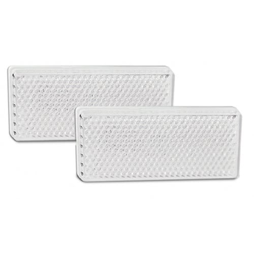White Reflex Reflector twin pack