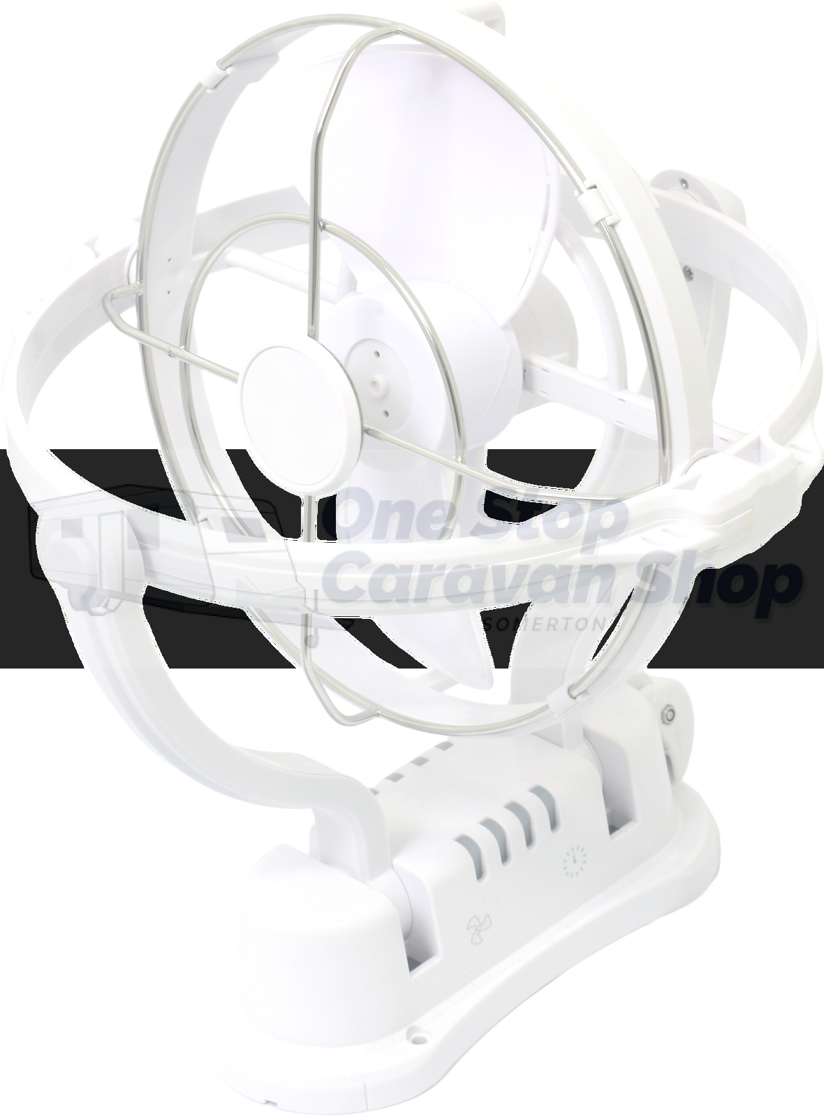 Fantastic Nimbus 12/24V Gimbal Fan White - with Remote