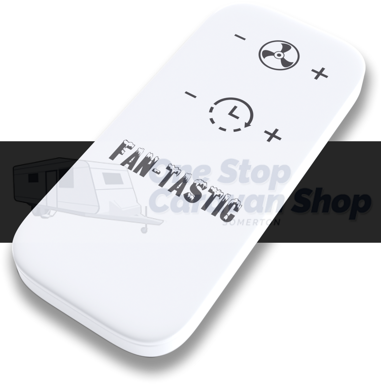 Fantastic Nimbus 12/24V Gimbal Fan White - with Remote
