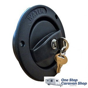 Water Filler with Lockable Cap - Black