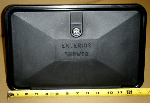 RV FLOWMASTER SHOWER BOX BLACK NOT WATER MARKED