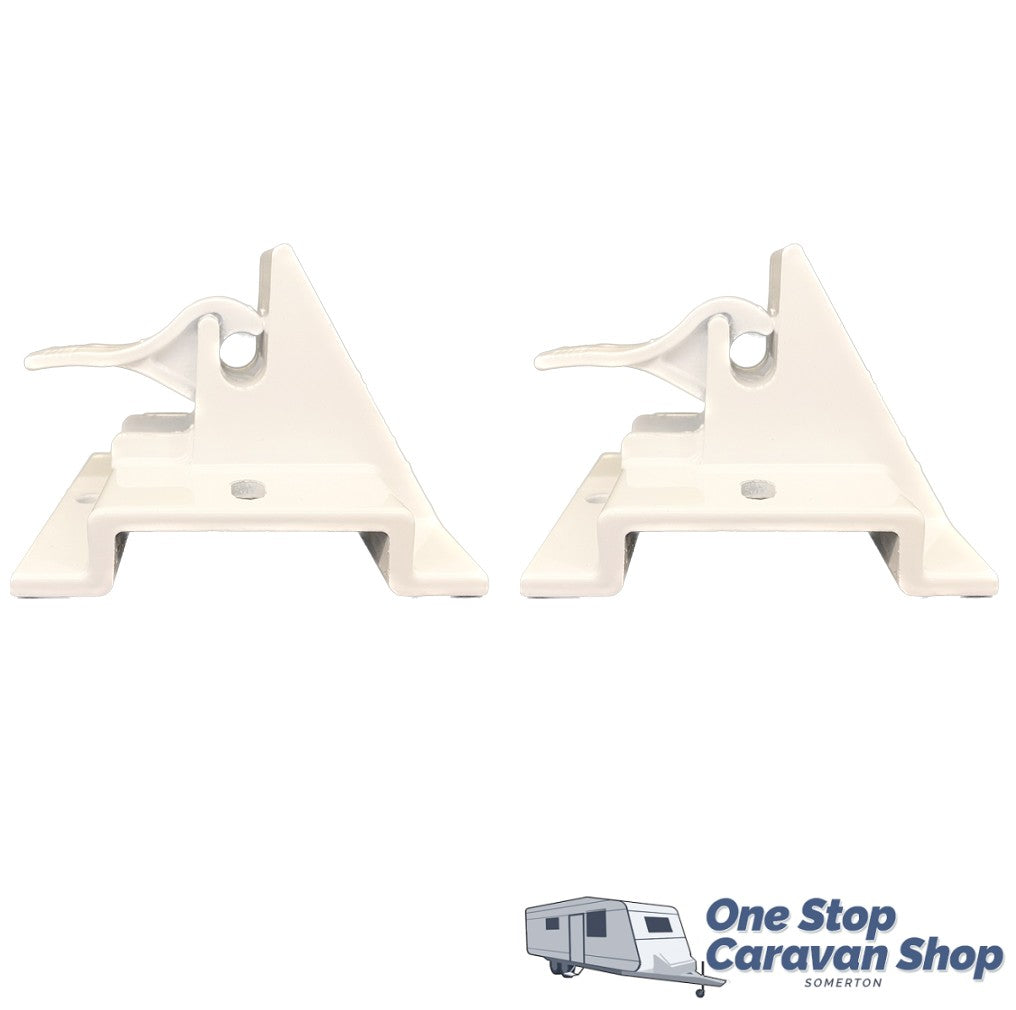 CAREFREE WHITE BOTTOM BRACKET PAIR. 901019W