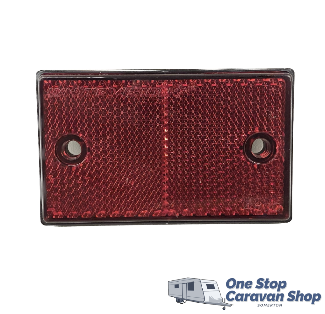 Red Screw on Reflector (75mm x 45mm)