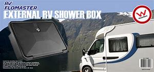 RV FLOWMASTER SHOWER BOX BLACK - WATERMARKED